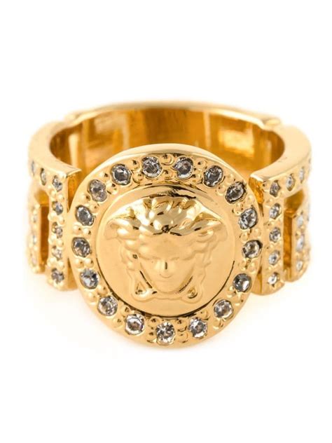 versace medusa ring farfetch|Versace Medusa ring men.